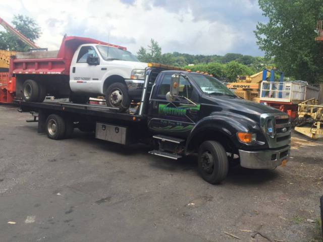 2008 Ford F650 Xlt Rollback Flatbed Tow Truck 21ft Jerr Dan Steel Bed W