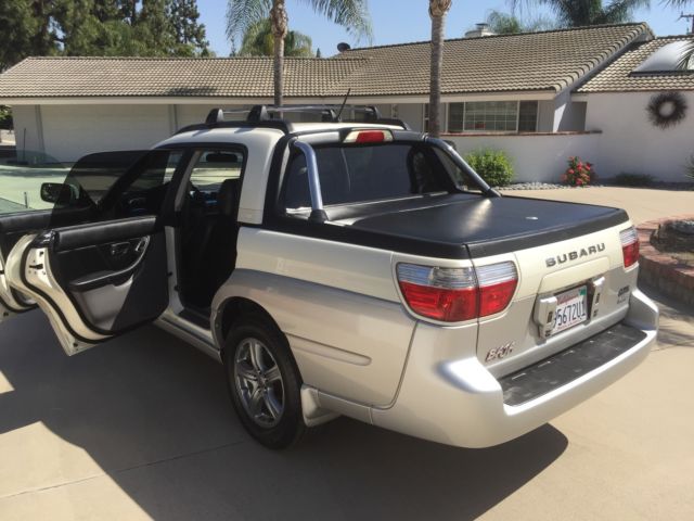 Excellent White 2004 Subaru Baja Turbo 5 Speed W Locking Bed Cover 90k Miles 4s4bt63c046101336